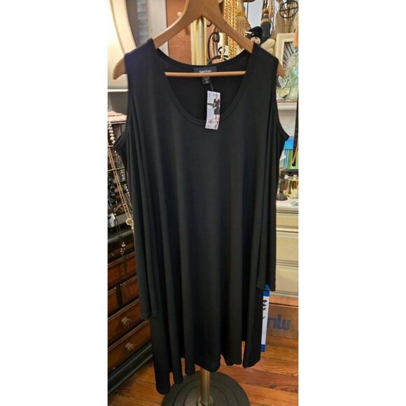 Karen Kane Dresses & Skirts - WD # 1040 New..womens 2x Karen Kane Cold Shoulder Black Dress